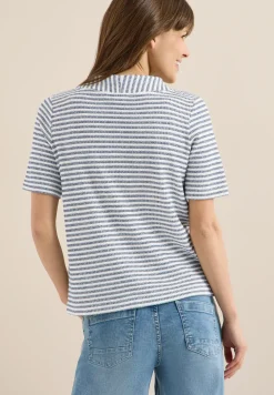 T-shirt à col funky et structure