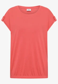 T-shirt à col rond avec détail turn-up