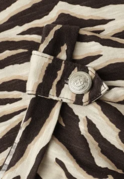 T-shirt à col rond avec détails de boutons