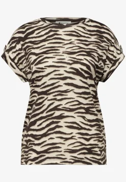 T-shirt à col rond avec détails de boutons