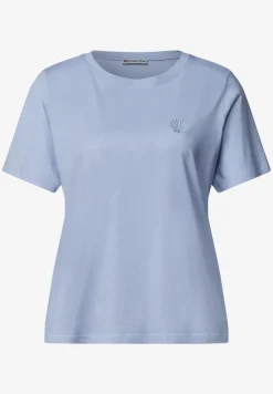 T-shirt à col rond avec détail de broderie