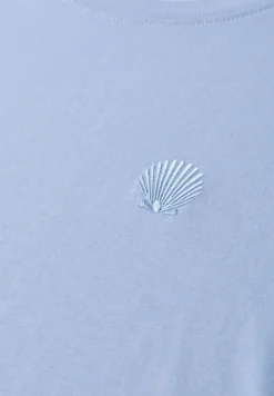 T-shirt à col rond avec détail de broderie
