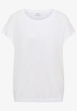T-shirt à col rond avec détail turn-up