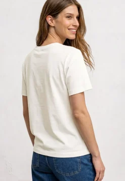 T-shirt à col rond avec détail imprimé