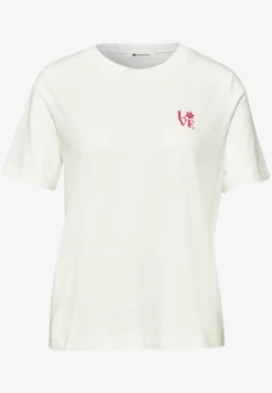 T-shirt à col rond avec détail imprimé