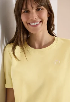 T-shirt à col rond avec détail imprimé
