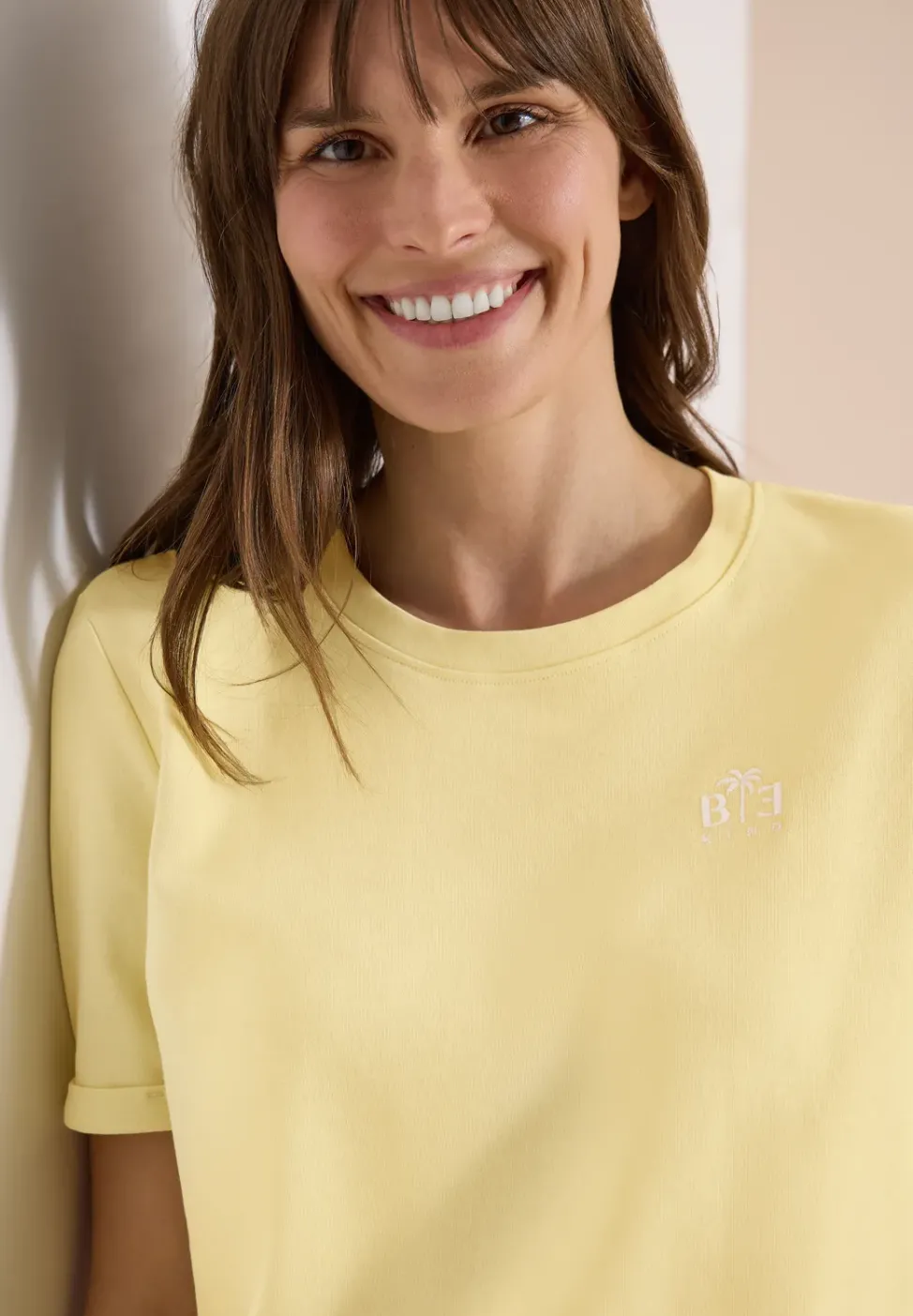 T-shirt à col rond avec détail imprimé