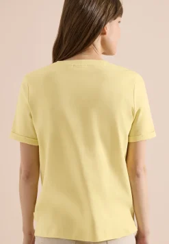 T-shirt à col rond avec détail imprimé