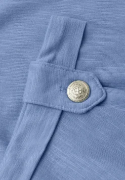 T-shirt à col rond avec détails de boutons