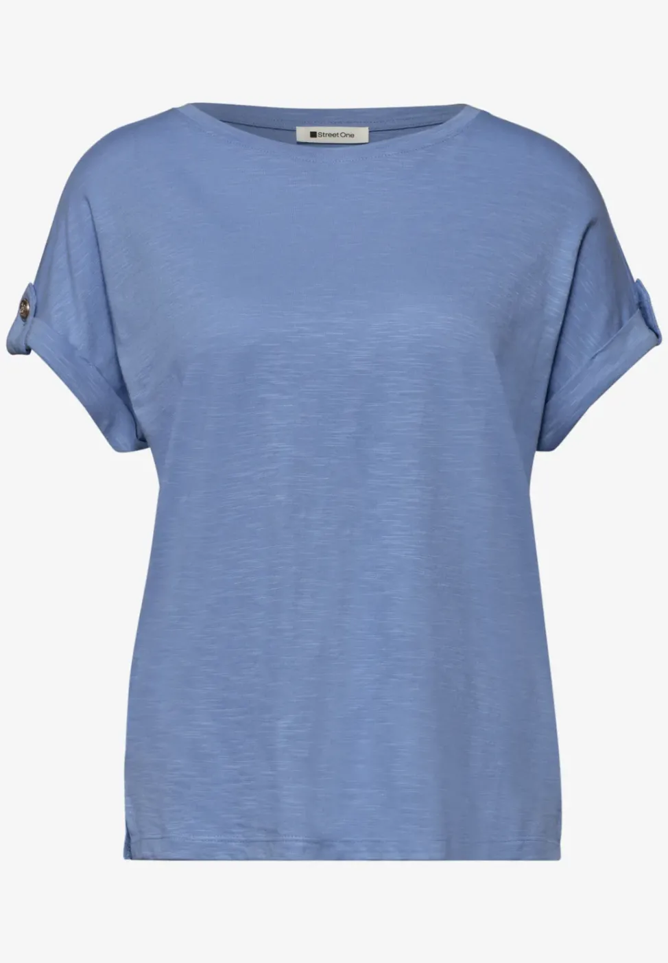 T-shirt à col rond avec détails de boutons