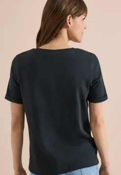 T-shirt à col rond avec détail imprimé