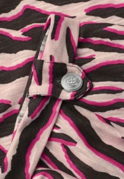 T-shirt à col rond avec détails de boutons