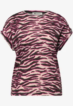 T-shirt à col rond avec détails de boutons
