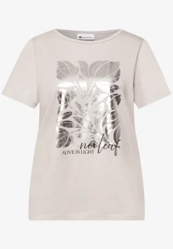 T-shirt à col rond avec impression à chaud