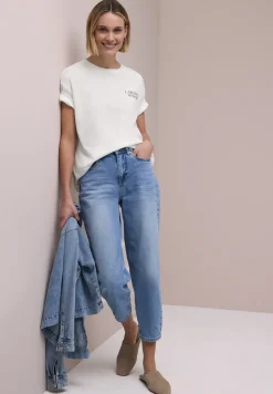 T-shirt à col rond avec impression arrière