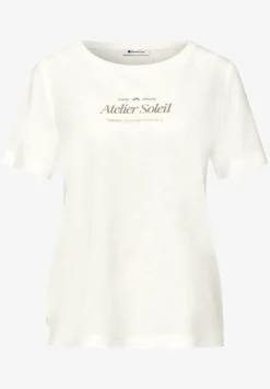 T-Shirt à col rond avec inscriptions