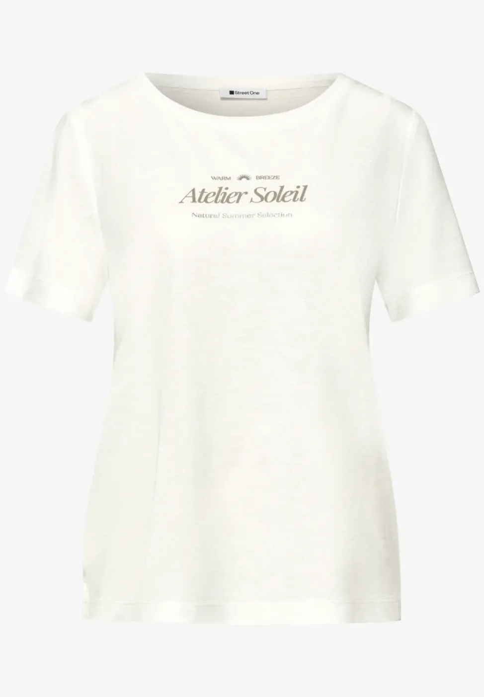 T-Shirt à col rond avec inscriptions