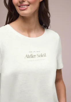 T-Shirt à col rond avec inscriptions