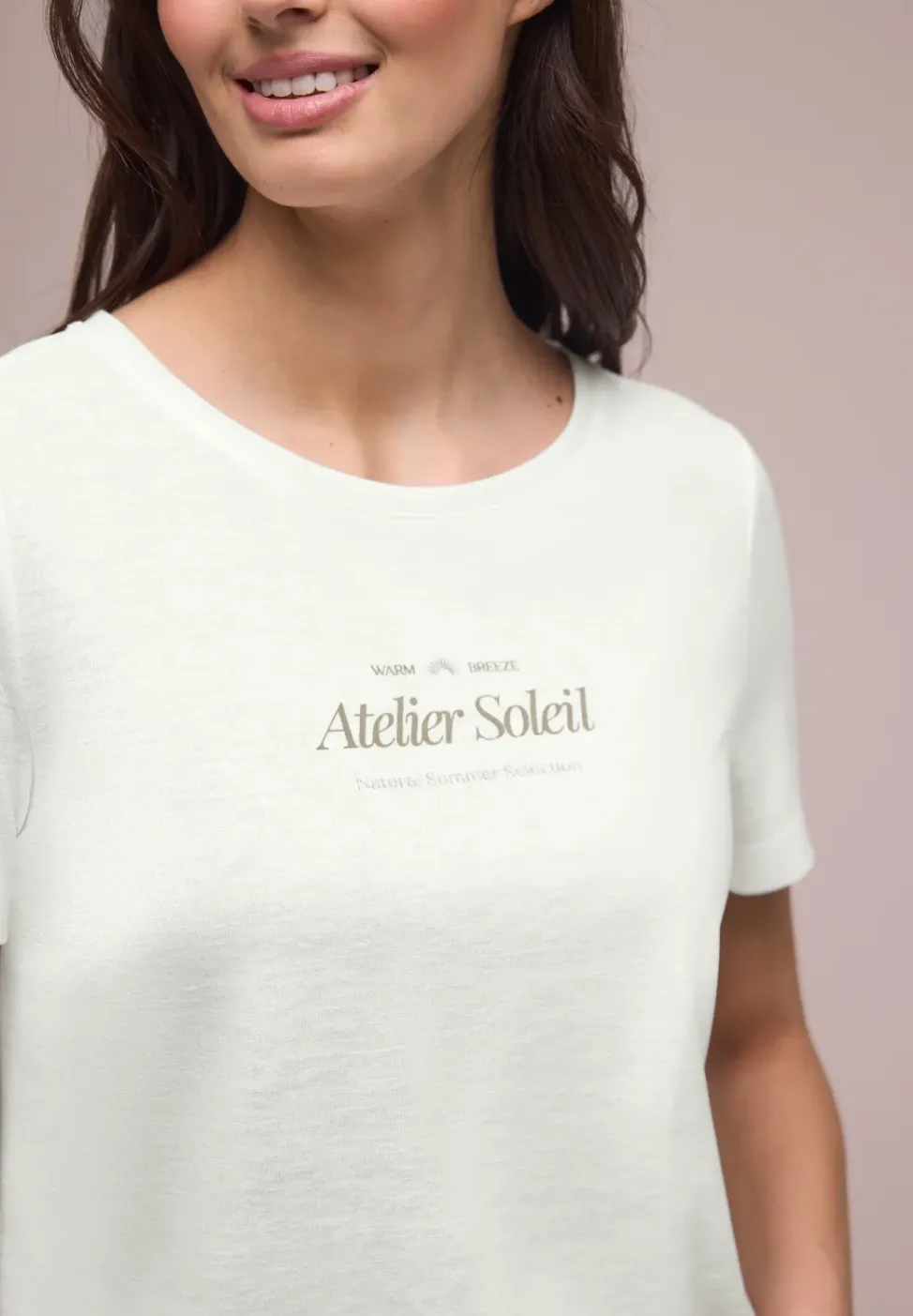 T-Shirt à col rond avec inscriptions