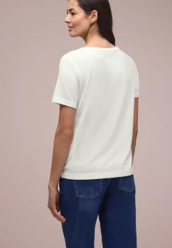 T-Shirt à col rond avec inscriptions
