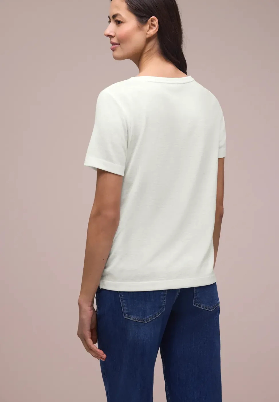 T-Shirt à col rond avec inscriptions