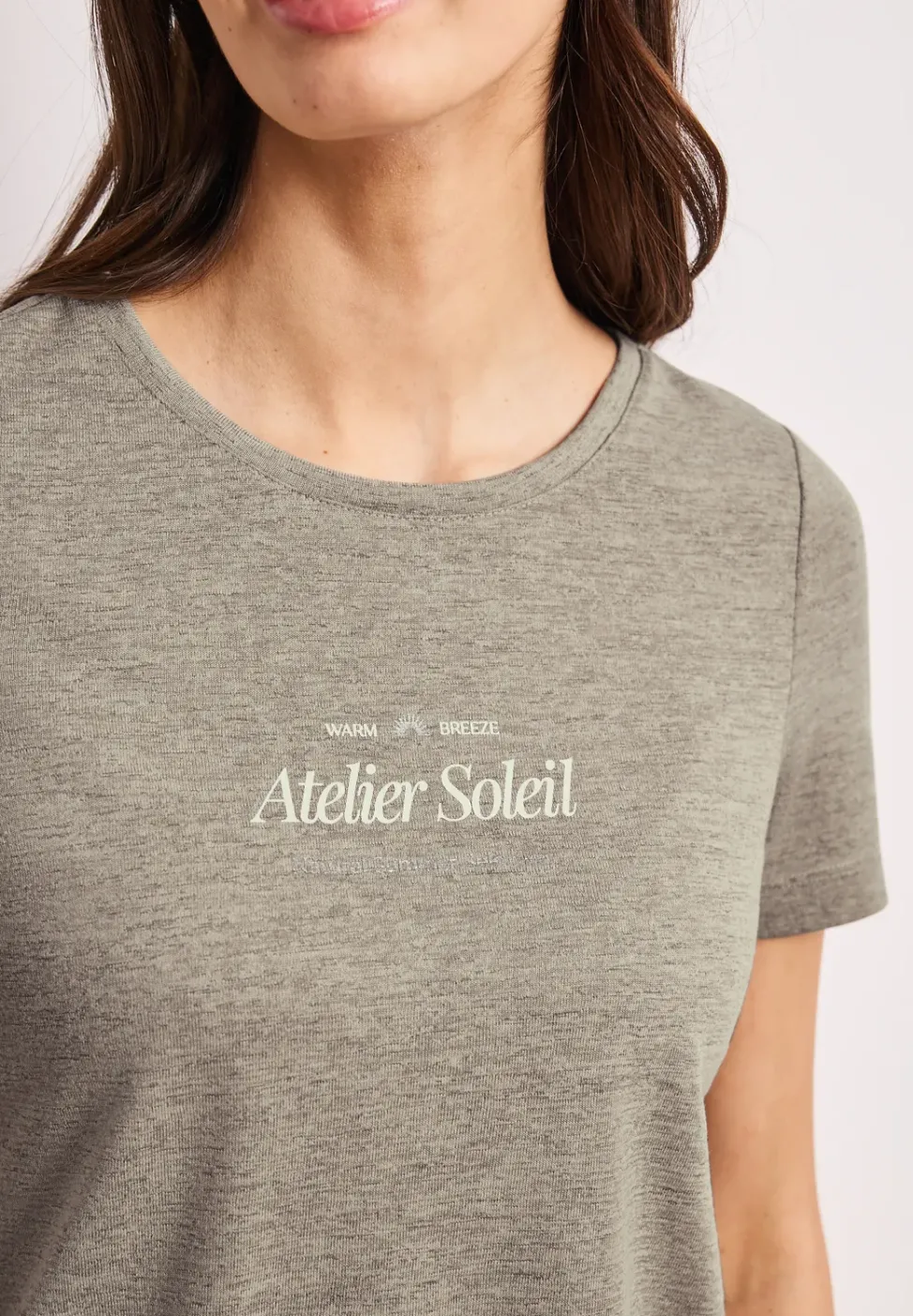 T-Shirt à col rond avec inscriptions