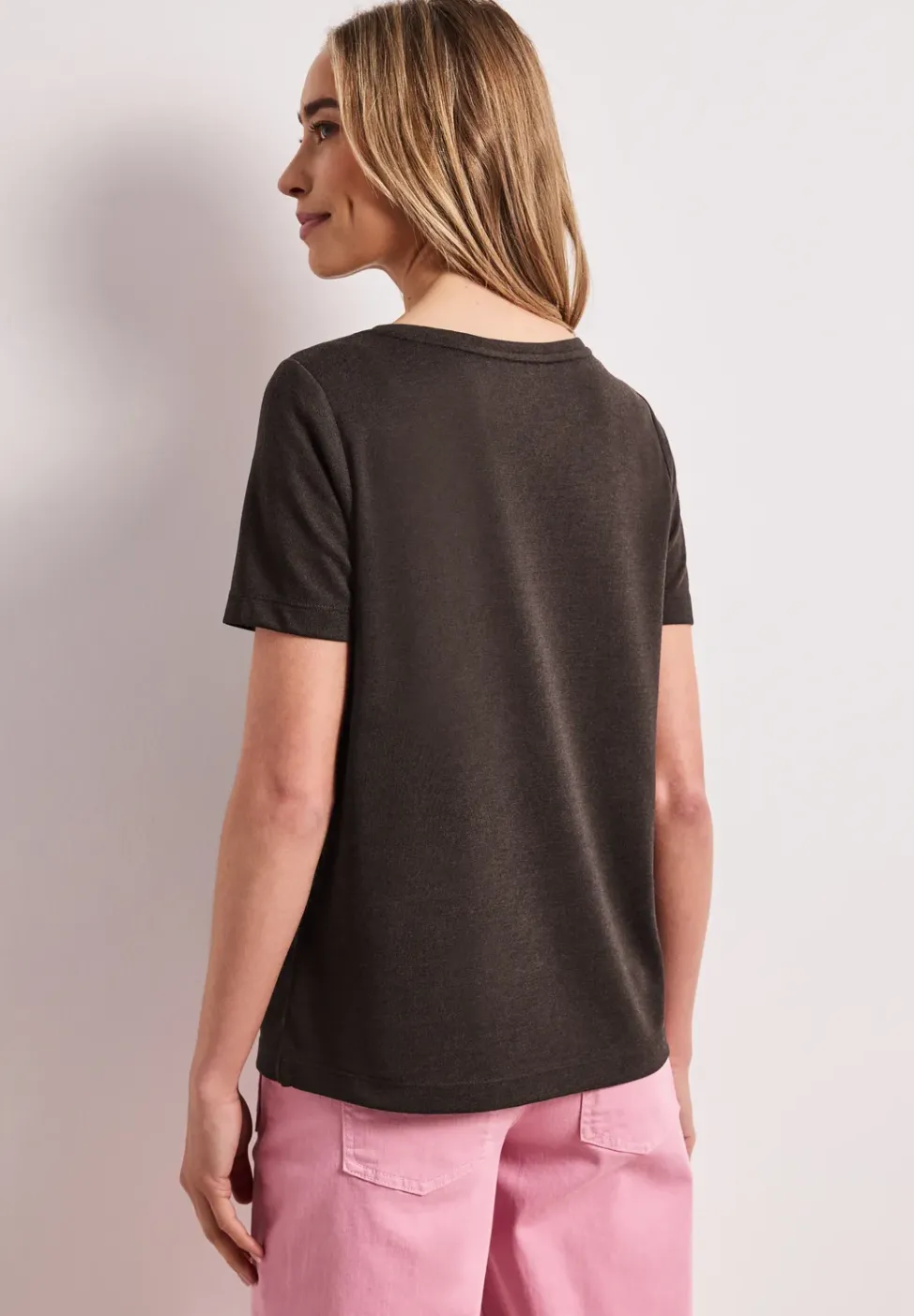 T-Shirt à col rond avec inscriptions