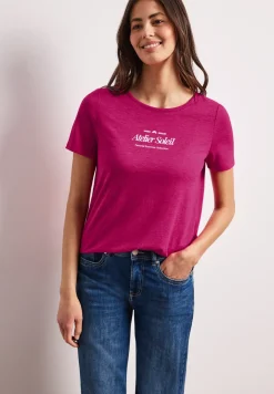 T-Shirt à col rond avec inscriptions