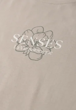 T-shirt à col rond avec wording artwork