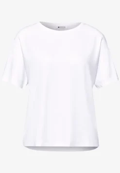 T-shirt à col rond en couleur unie