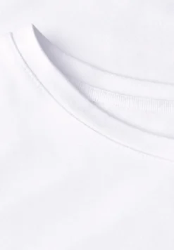 T-shirt à col rond en couleur unie