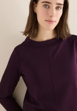 T-shirt à col rond en couleur unie