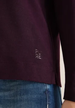 T-shirt à col rond en couleur unie
