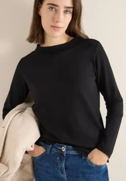 T-shirt à col rond en couleur unie