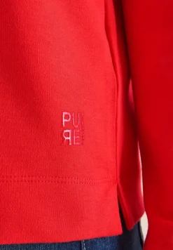 T-shirt à col rond en couleur unie