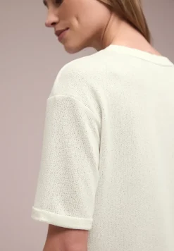 T-shirt à col rond en tricot