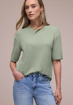 T-shirt à col rond en tricot