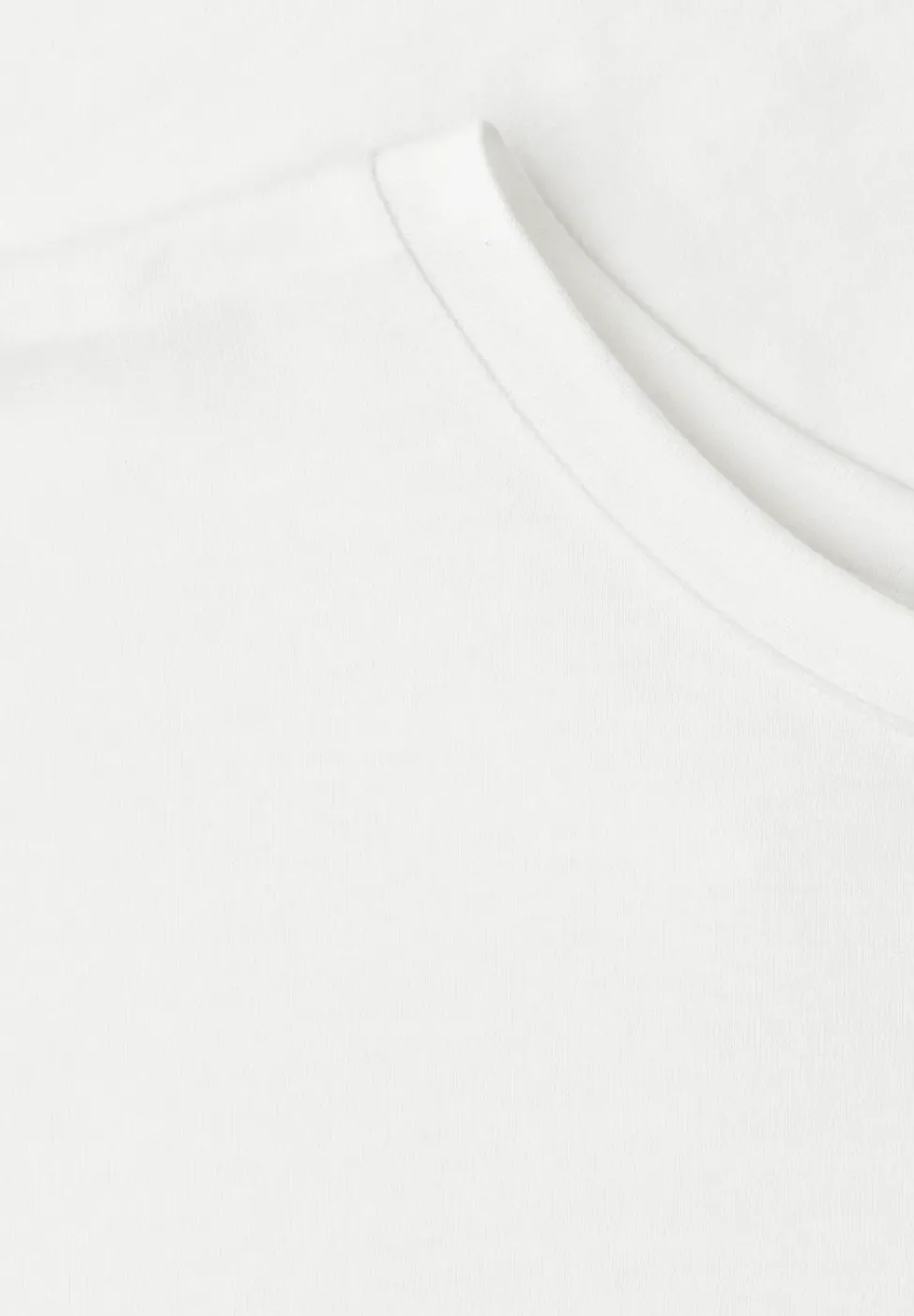 T-shirt à col rond et dentelle