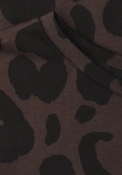 T-shirt à col rond et dentelle