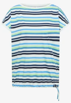 T-shirt à col rond et fronces