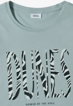 T-shirt à col rond et imprimé sur le devant