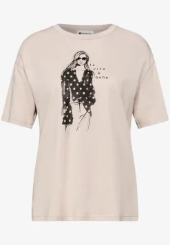 T-shirt à col rond et imprimé