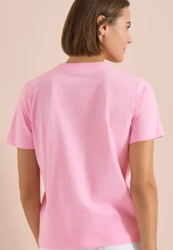 T-shirt à col rond et imprimé sur le devant
