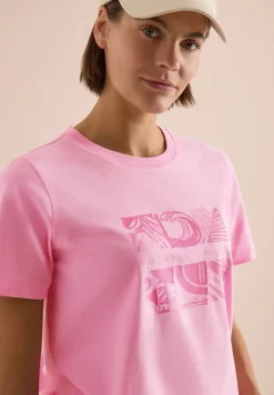 T-shirt à col rond et imprimé sur le devant