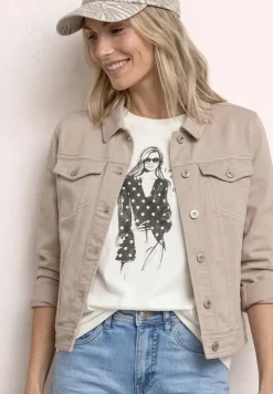 T-shirt à col rond et imprimé