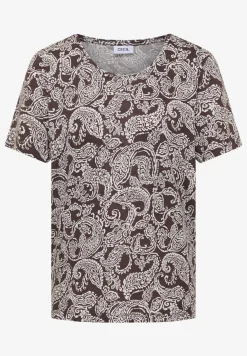 T-shirt à col rond et motif