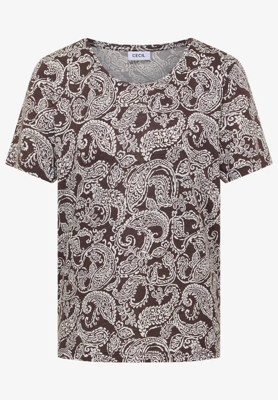 T-shirt à col rond et motif