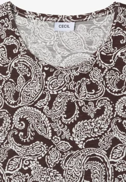 T-shirt à col rond et motif