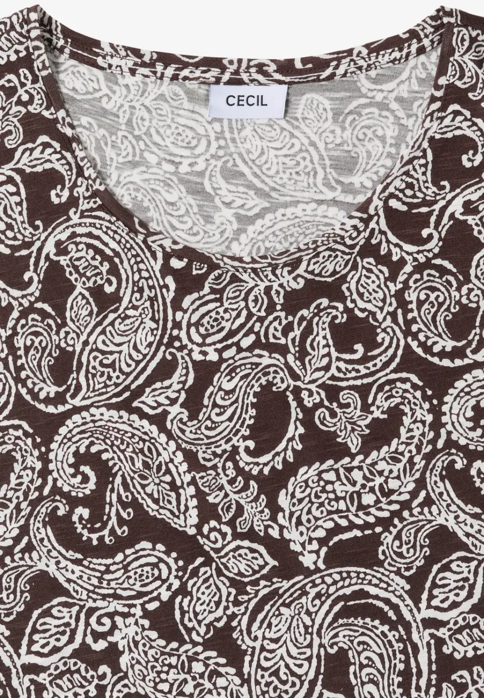 T-shirt à col rond et motif
