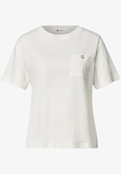 T-shirt à col rond et poche poitrine